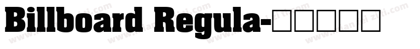 Billboard Regula字体转换